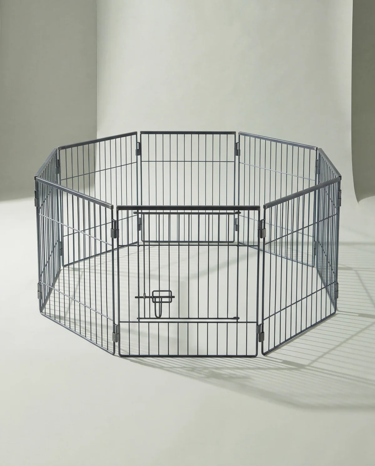 Folding Wire Dog Exercise Pen, 8 panels, each about 24 in wide x 48 in tall