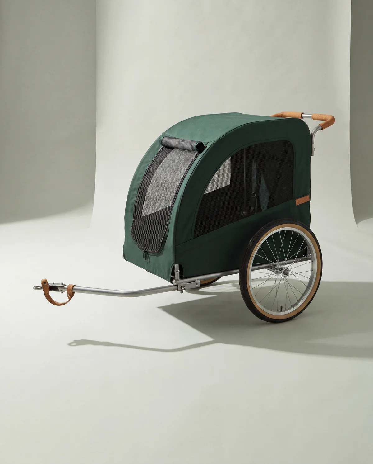 Large Dog Bike Trailer, Cabin about 31 to 33 in long, folding frame, for dogs up to 75 to 100 lb
