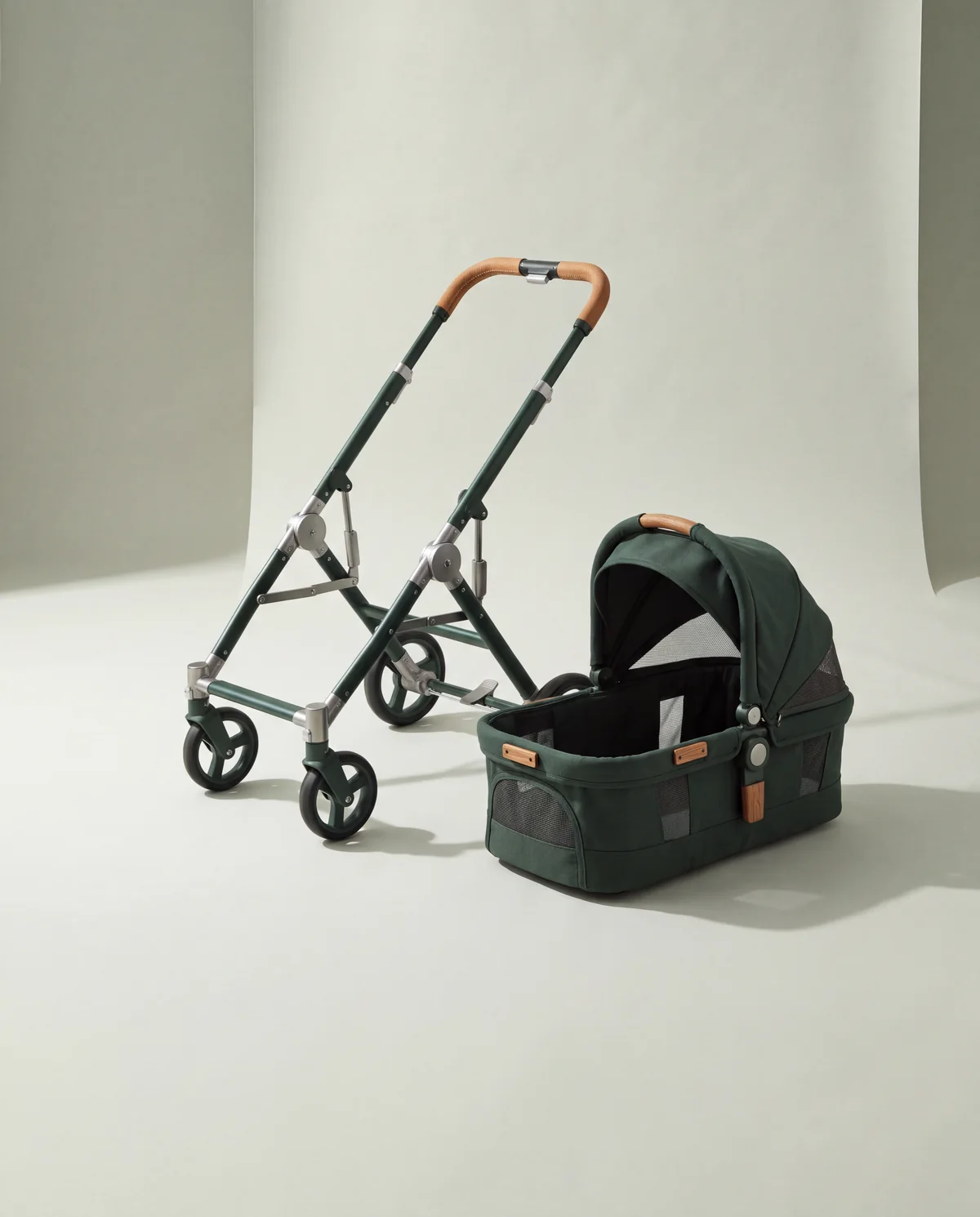 Pet Stroller and Carrier Set, 2 pieces